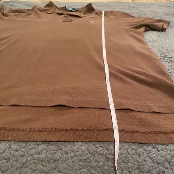 Ralph Lauren Polo Shirt Sz XL Brown - Picture 4 of 8